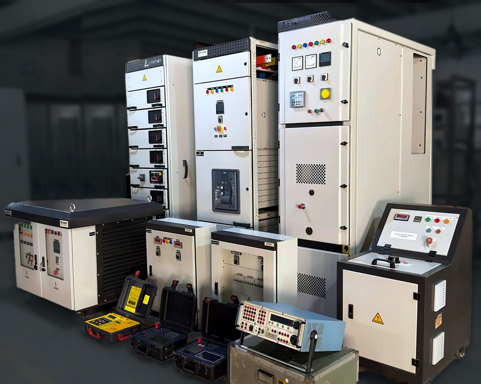 Lineman low and medium voltage switchgear, distribution boards and test equipment
