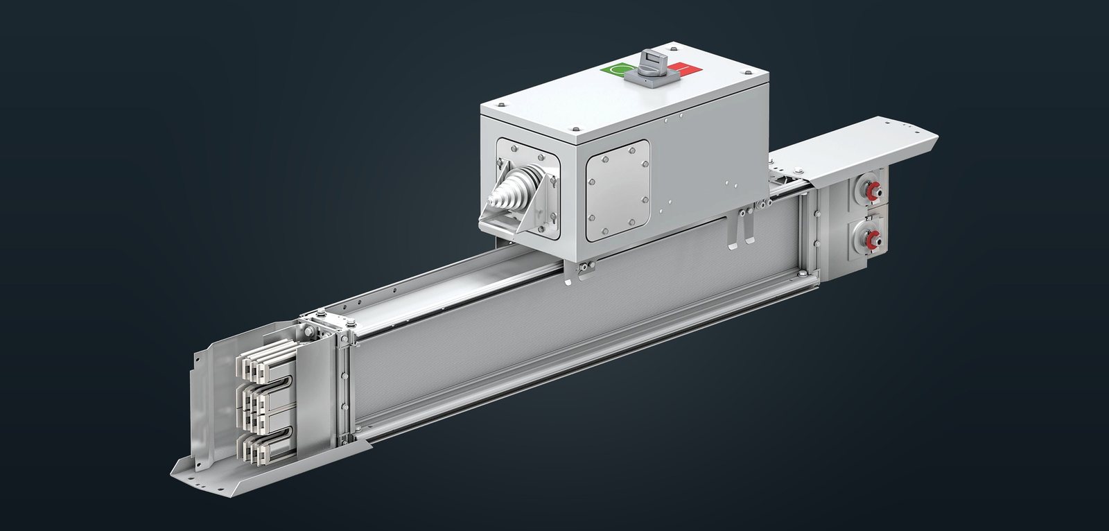 Siemens SIVACON 8PS LI busbar trunking section with plug-in tap-off unit