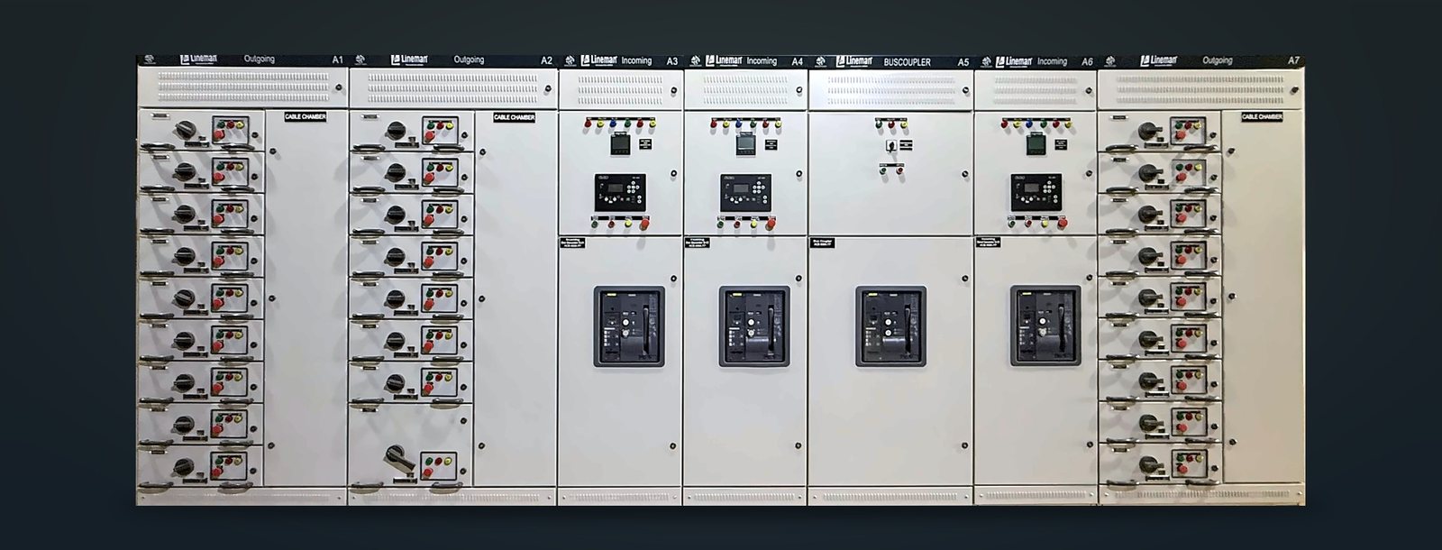 Lineman Type-Tested withdrawable Form 4b motor control centre for MOL Manzalai